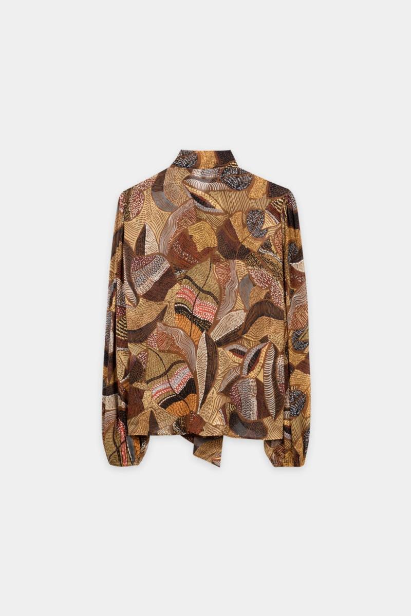 Bluse mit Ethnic-Print