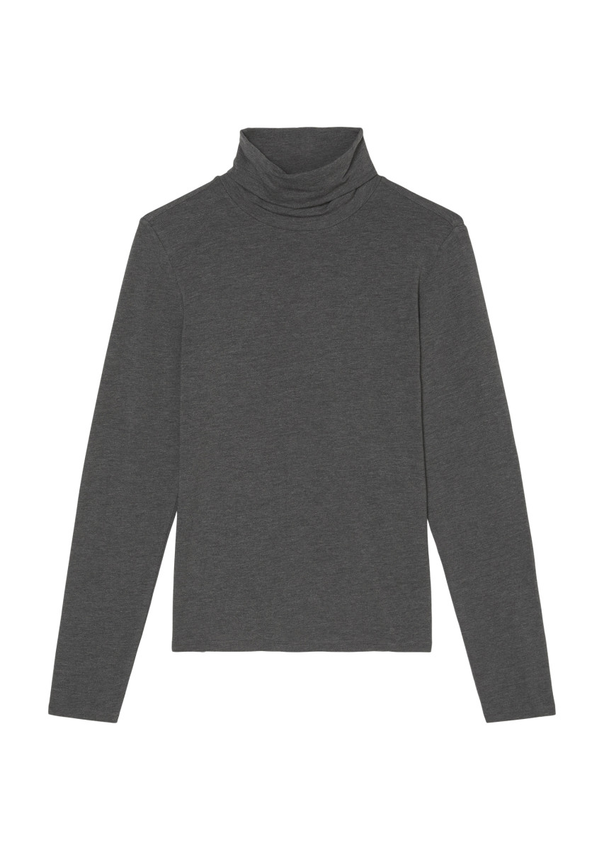 Damen Rollkragen-Longsleeve