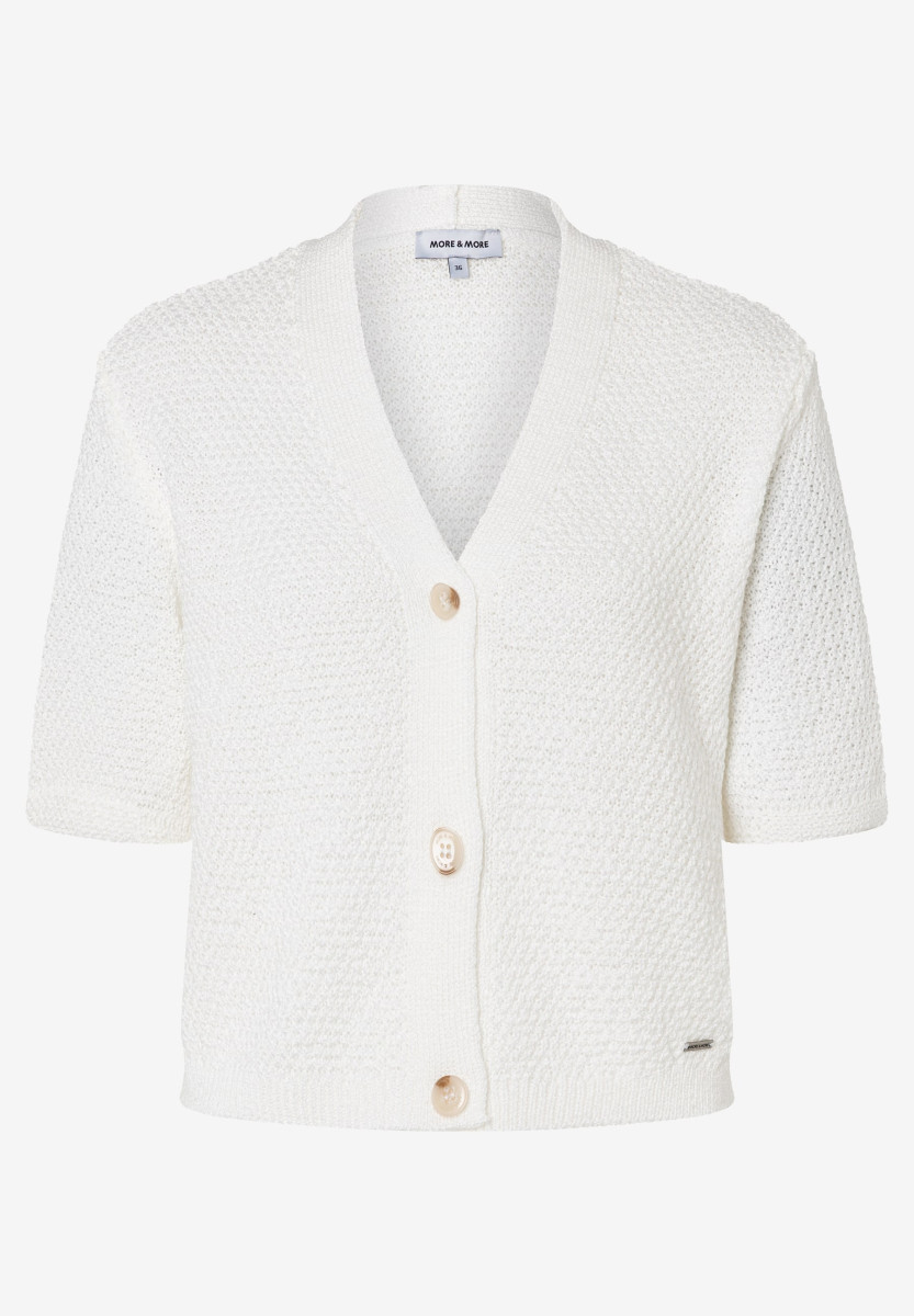 Damen Kurzarm-Cardigan