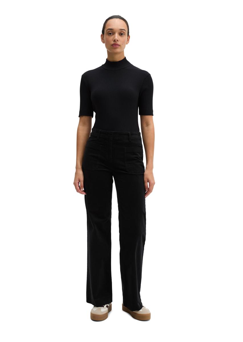 Damen Ripp-Jersey-T-Shirt