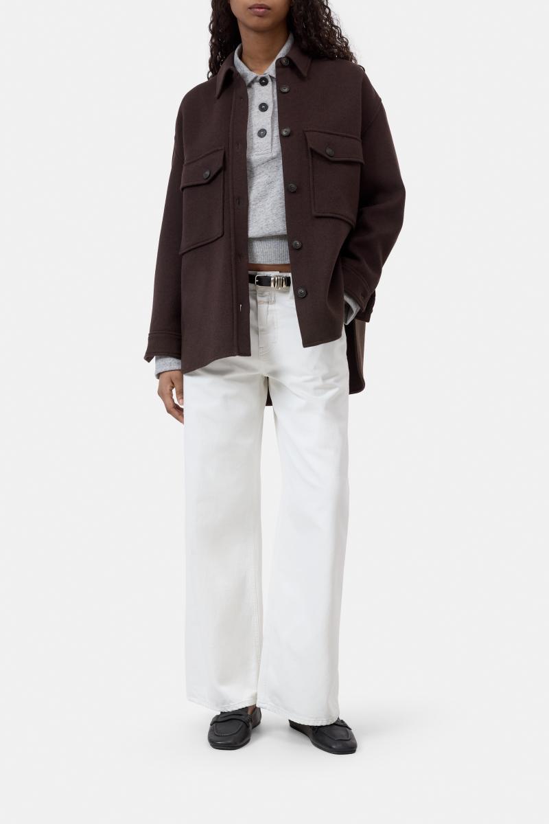 Damen Overshirt aus Woll-Mix