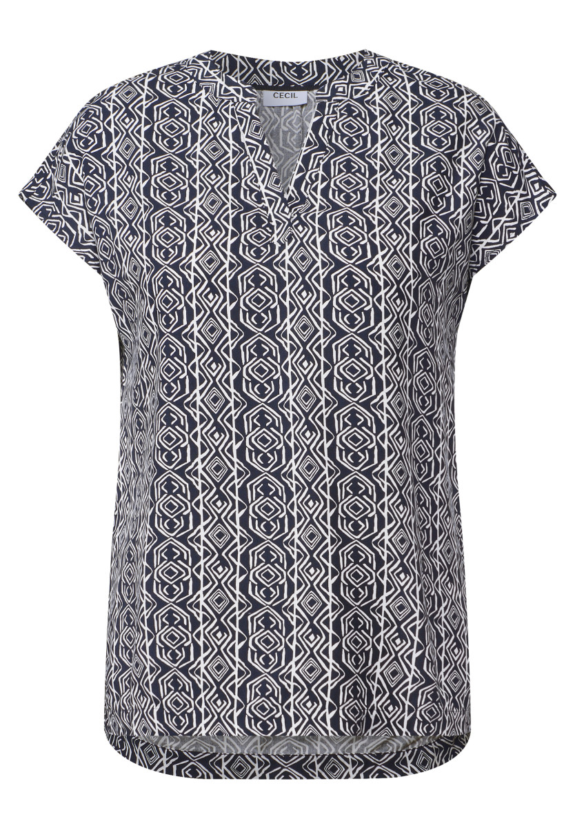 Gemustertes Blusenshirt