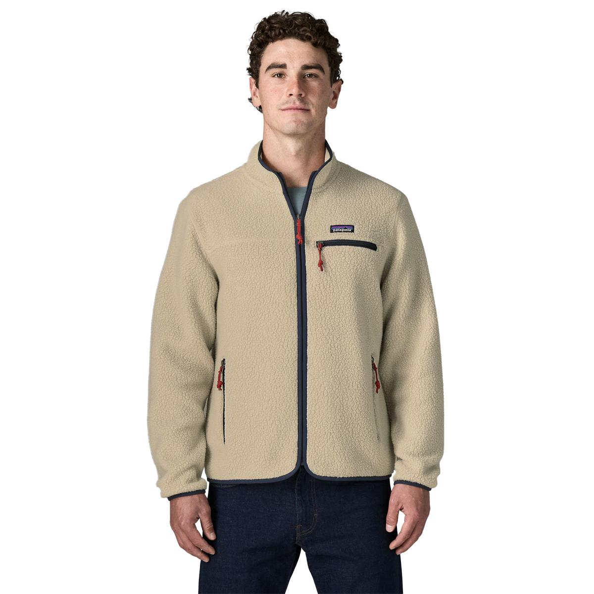 Herren Fleecejacke Retro Pile