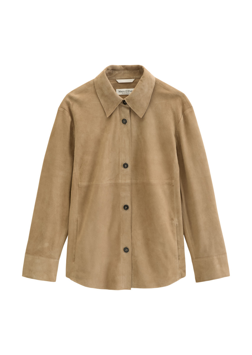 Damen Leder-Overshirt