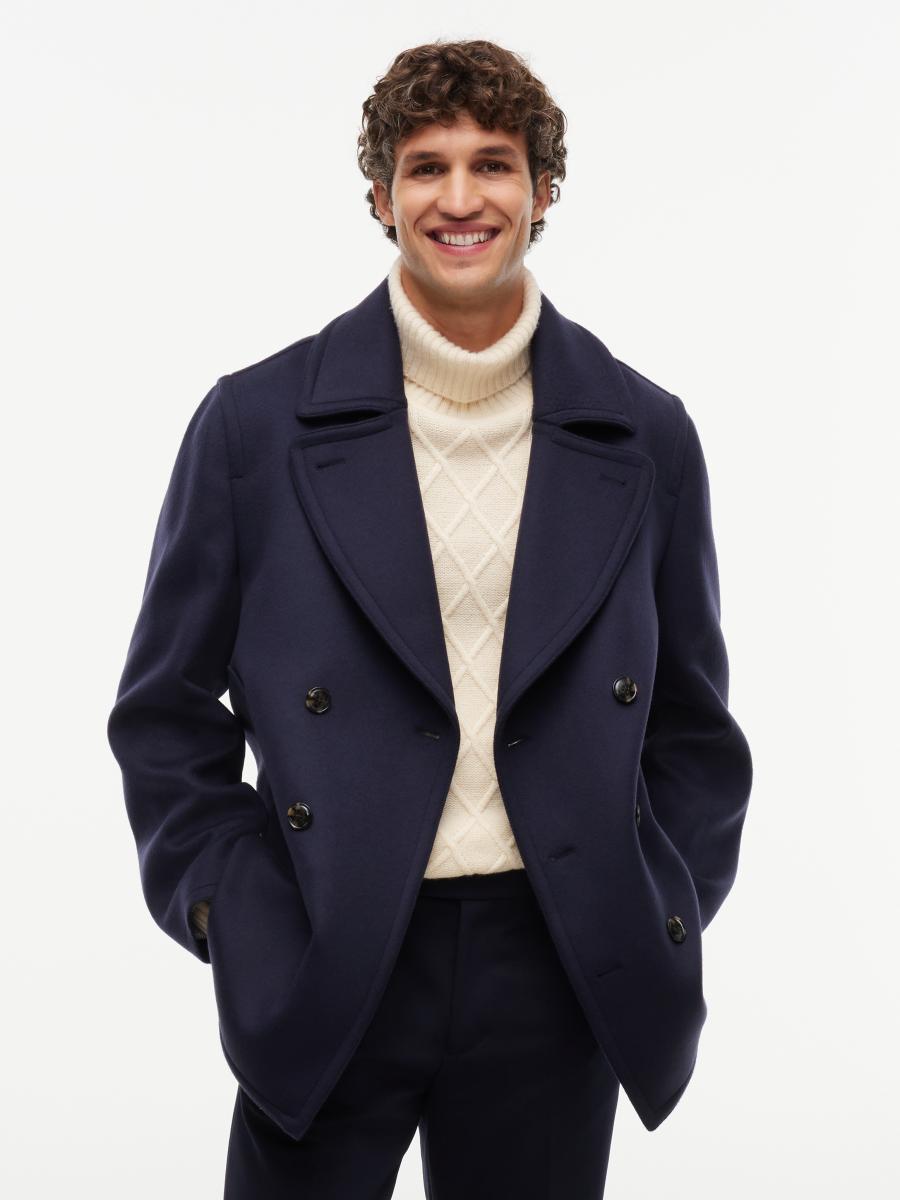 Herren Peacoat NY Wool