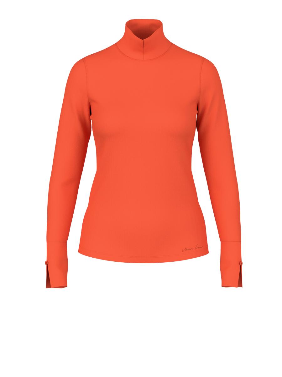 Damen Langarmshirt mit Stehkragen