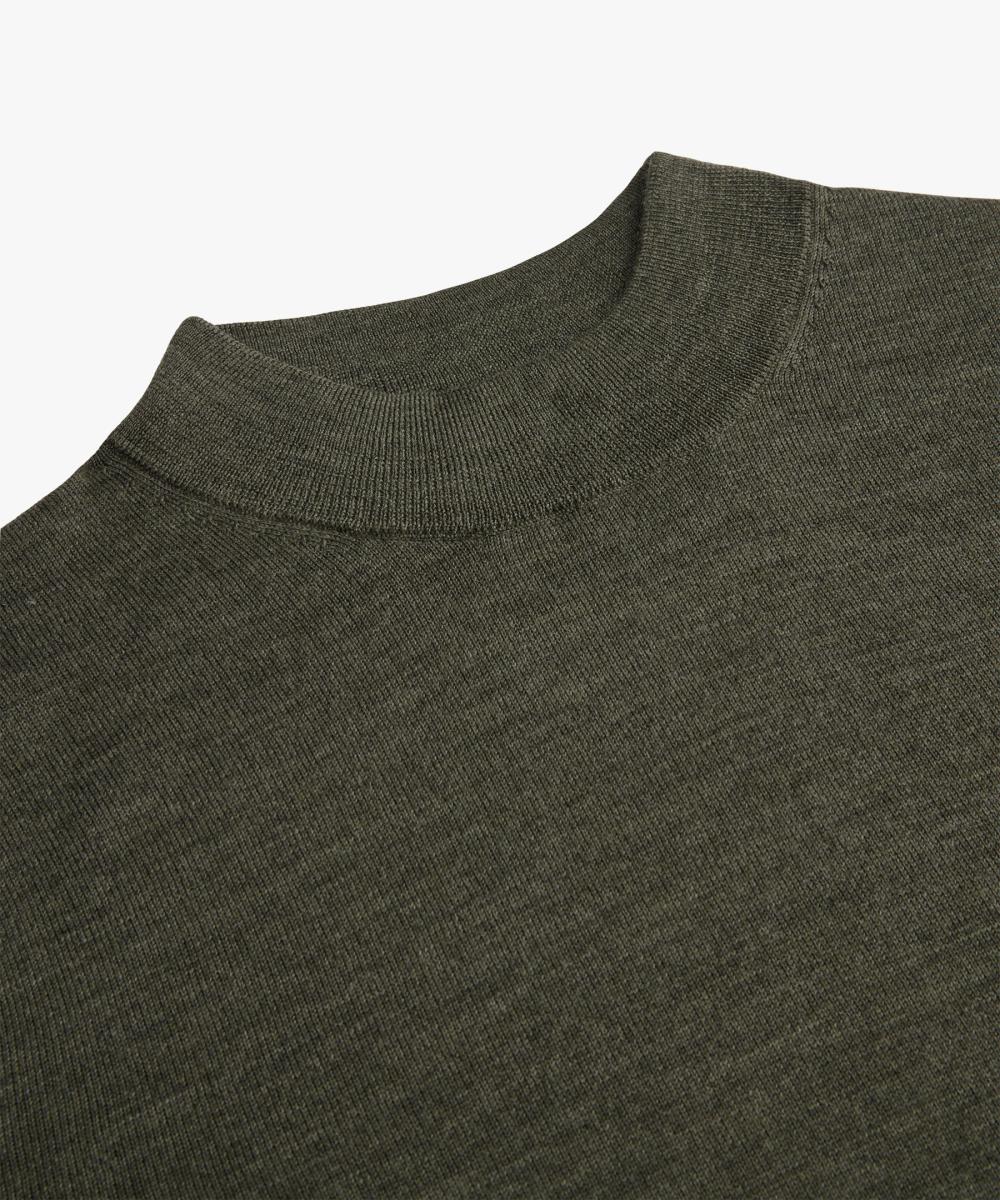 Herren Stehkragen-Pullover aus Merino