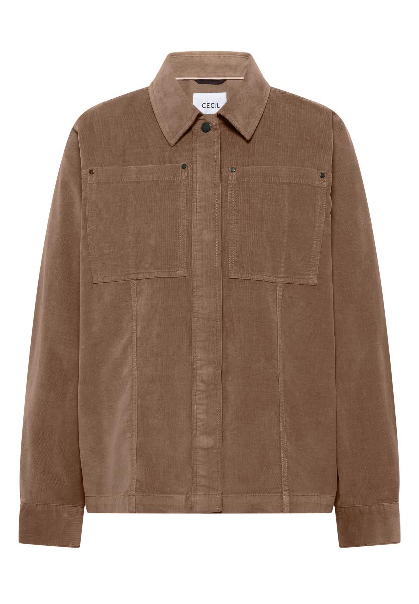 Damen Cord-Overshirt