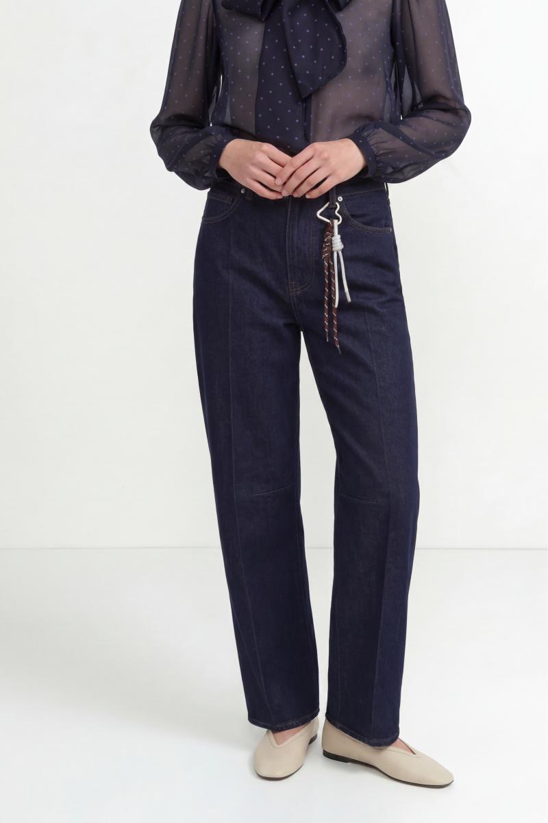 Damen Jeans Rinsed Barrel