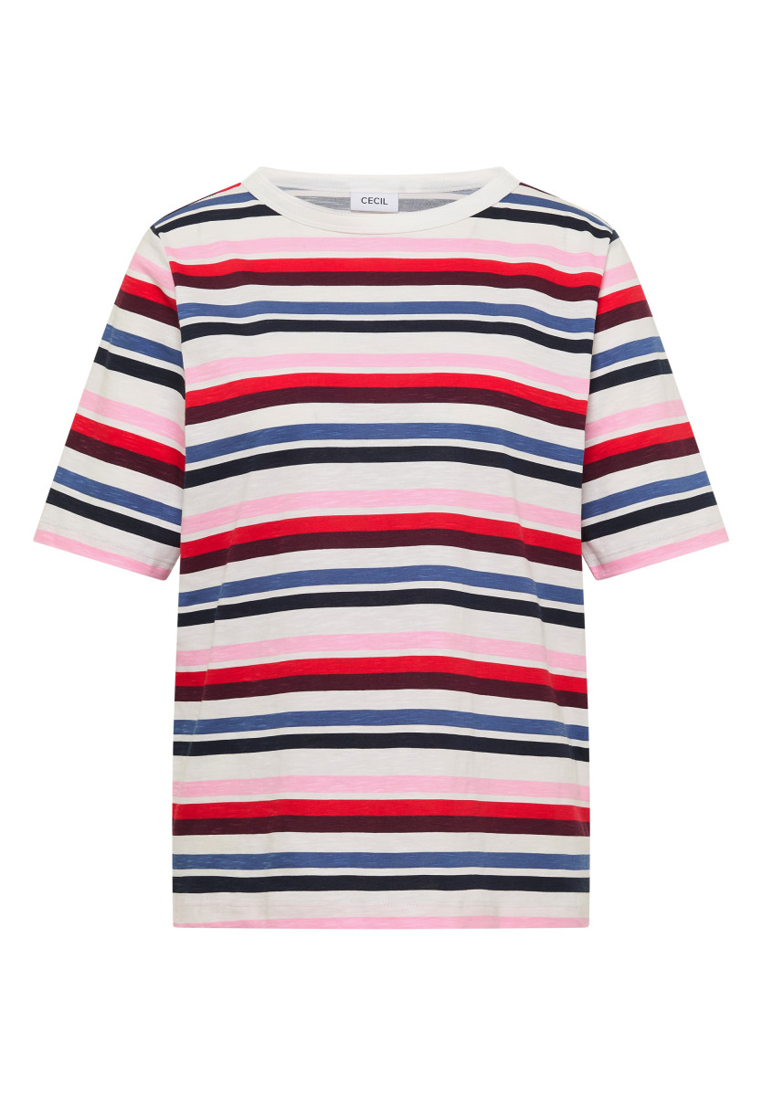 Damen Shirt mit Multicolor Streifen