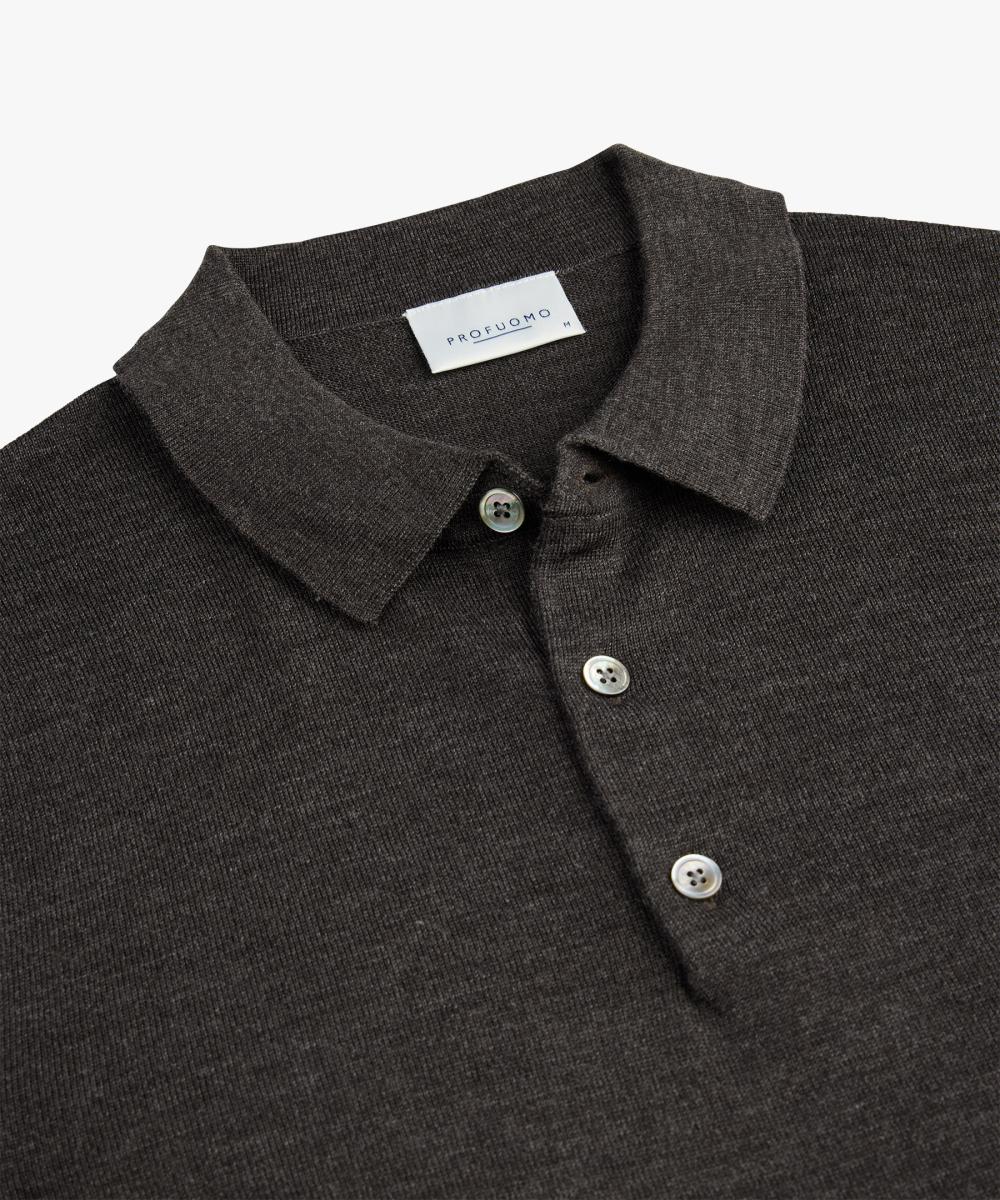 Herren Strick-Polo aus Merino