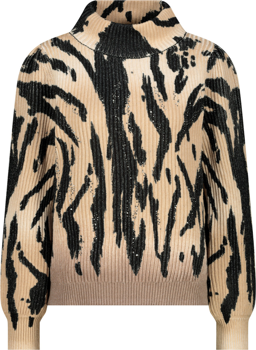 Damen Pullover Tigermuster