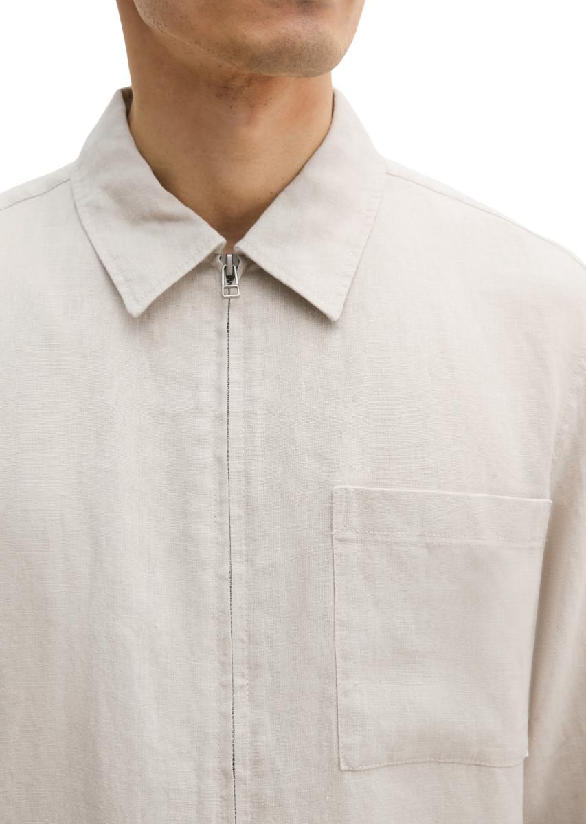 Herren Leinen-Overshirt