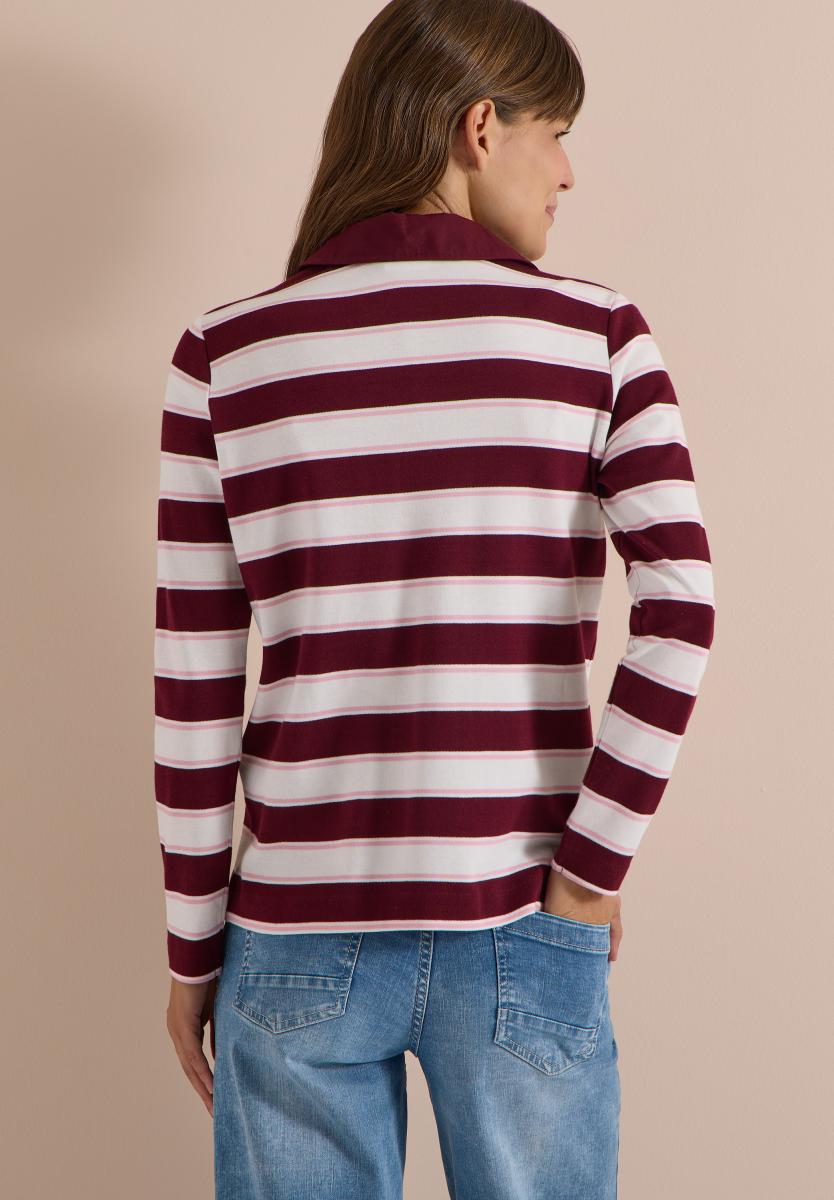 Damen Langarm Poloshirt
