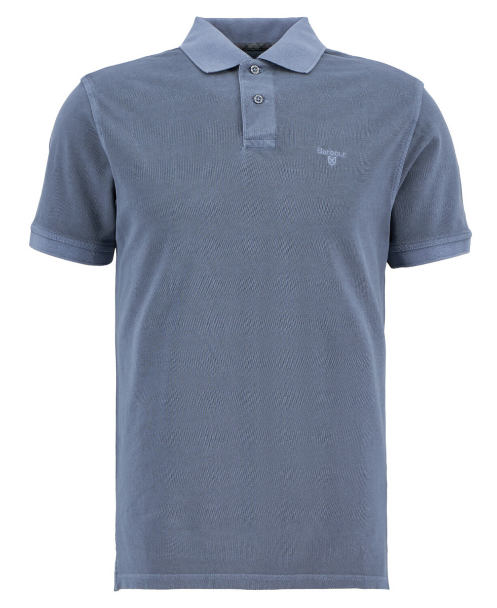 Herren Poloshirt Washed Tartan Tailored Pique