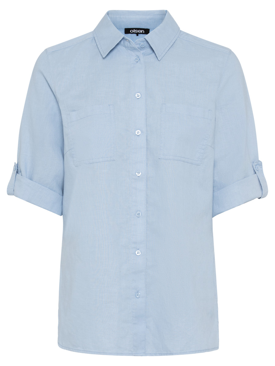 Leinenbluse Kurzarm