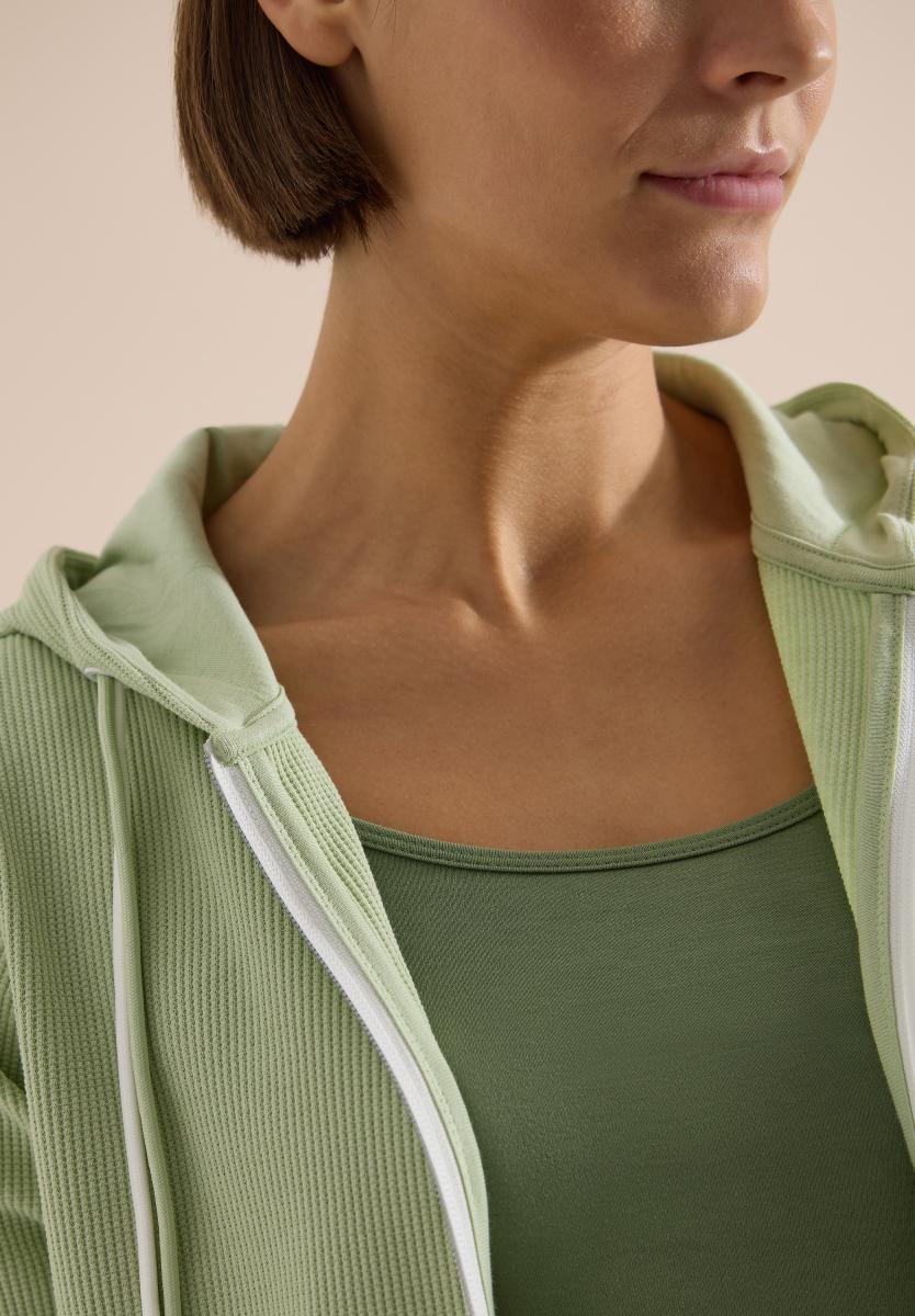 Damen Sweatjacke Mit Kapuze
