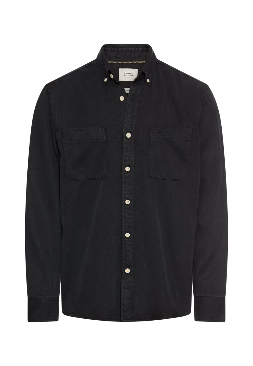 Langarmhemd mit Brusttasche