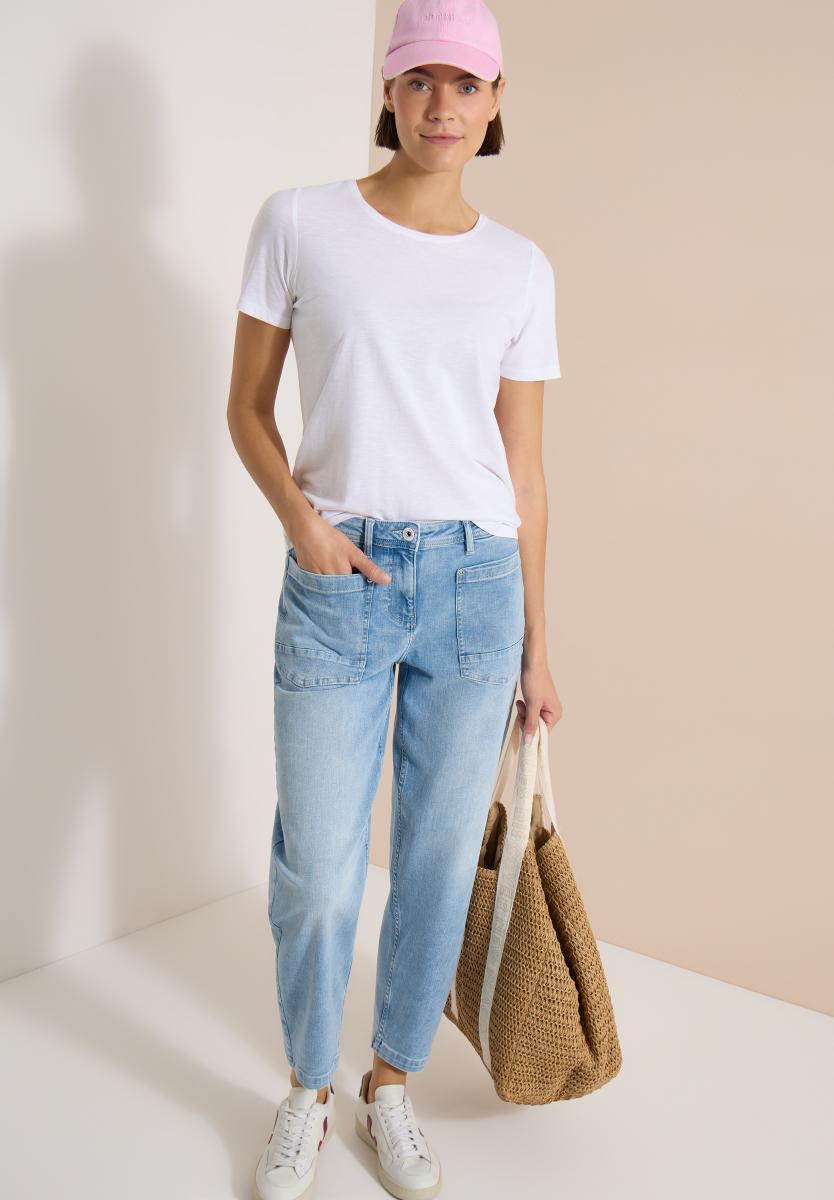 Damen Barrel Leg Jeans
