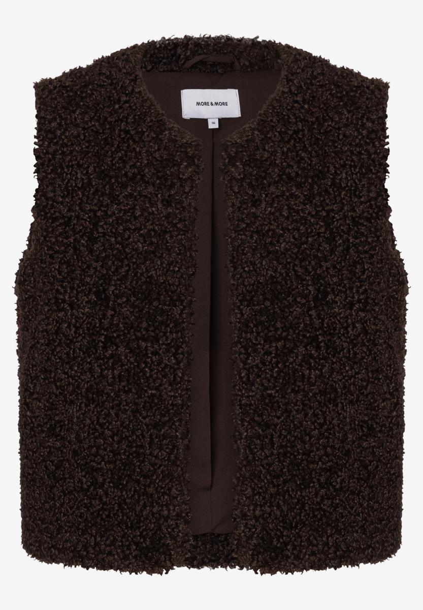 Damen Fake-Fur-Weste