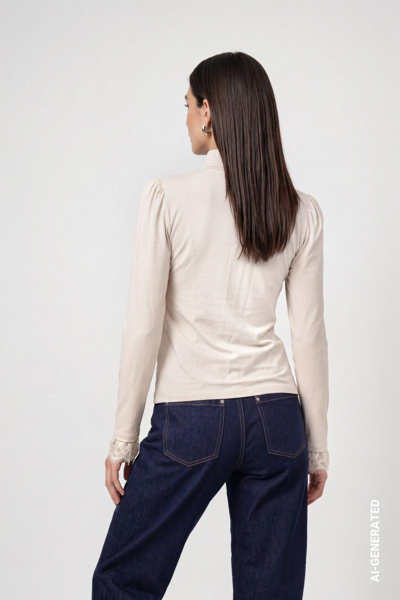 Damen Rollkragen-Pullover