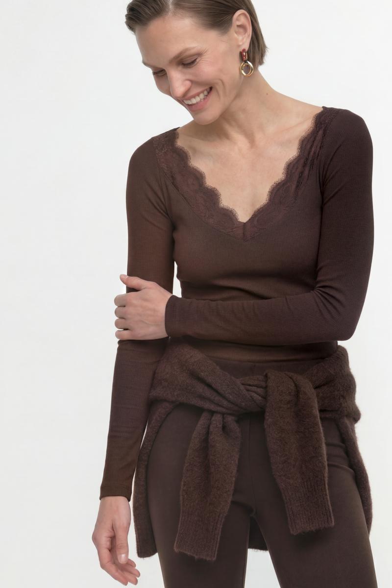 Damen Langarmshirt Lace