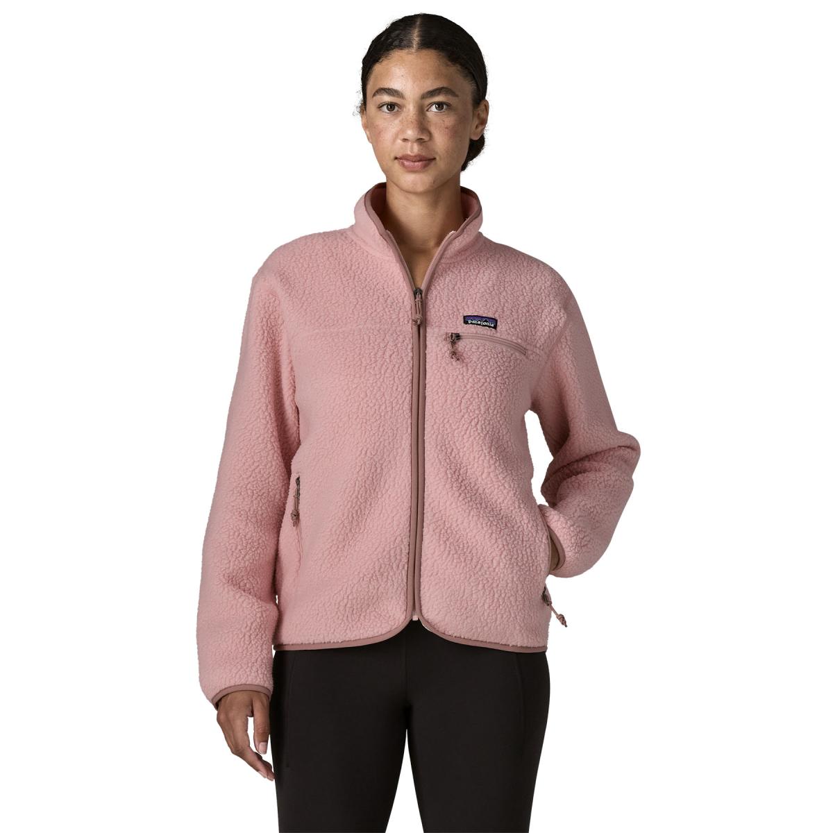 Damen Fleecejacke Retro Pile