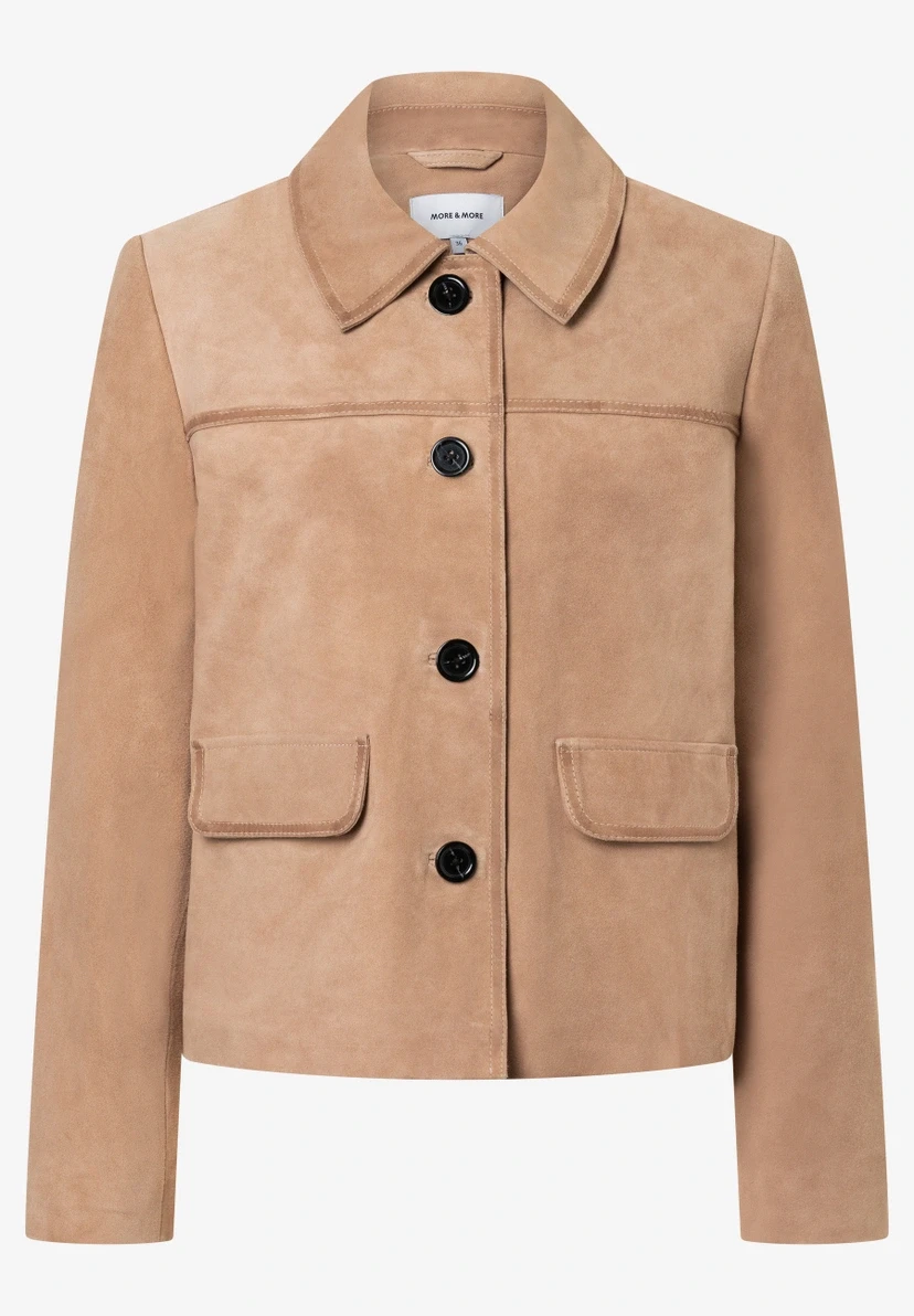 Damen Velourslederjacke