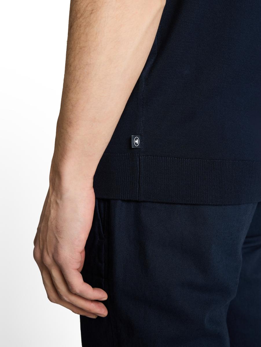 Herren Strick-Poloshirt