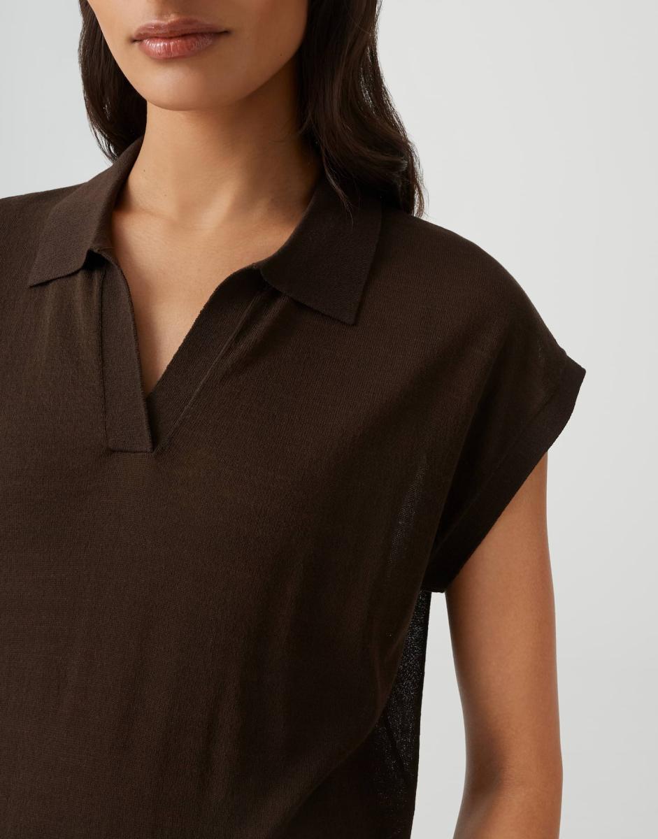 Damen Kurzarm-Pullover Posara