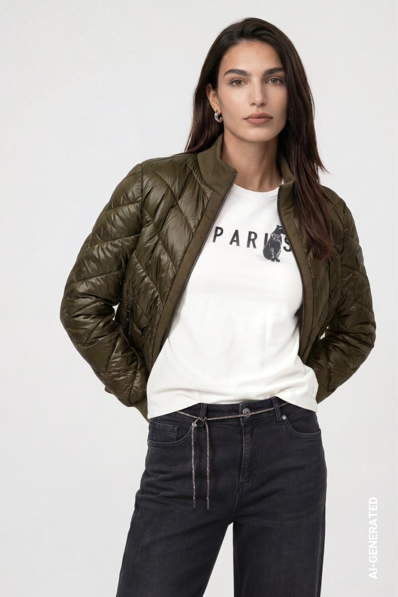 Jacke mit Neopren