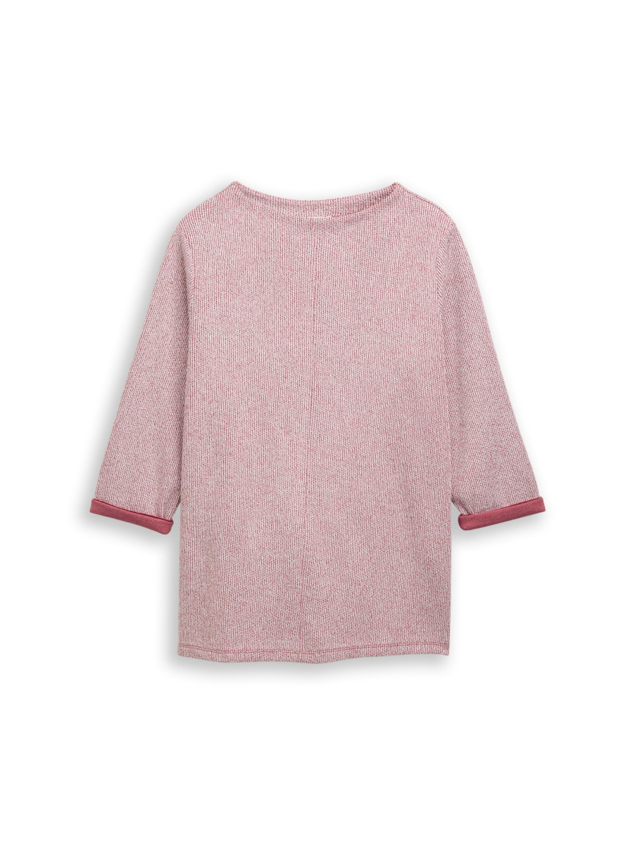 Curvy Sweatshirt mit Stehkragen