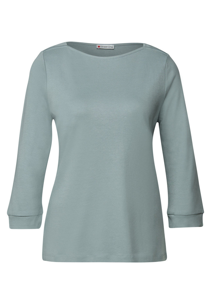 Damen Basic U-Boot Shirt
