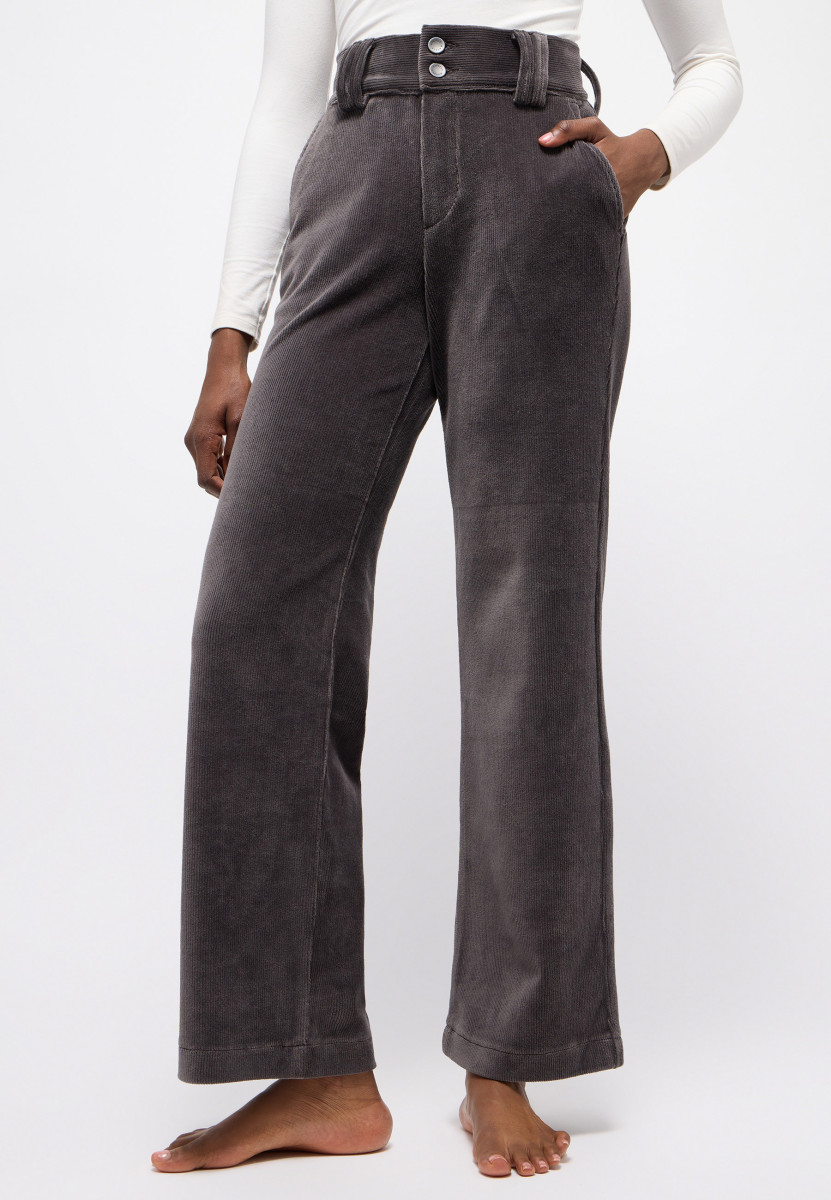 Damen Hose BUTTON WIDE LEGS