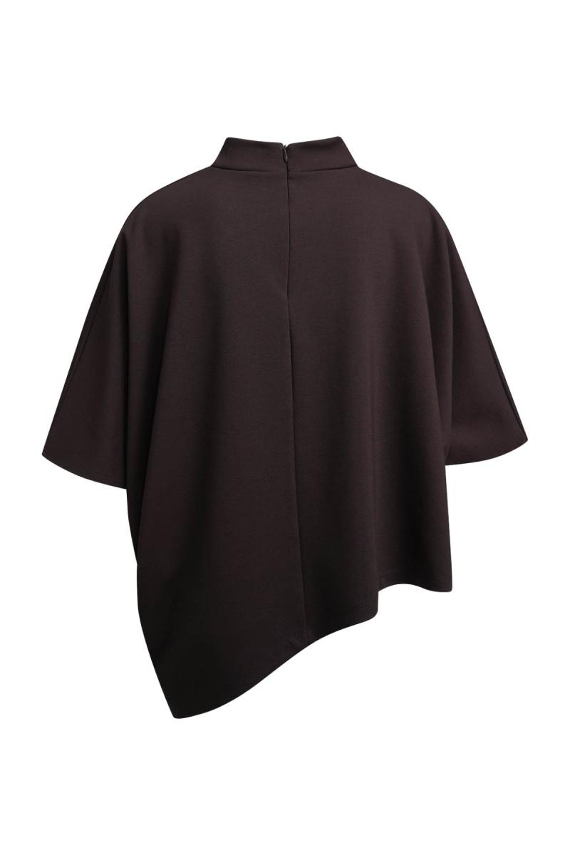 Damen Pullover Oversize Asymmetric Sweat Interlock