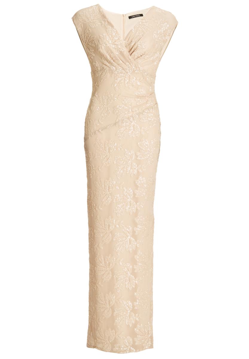 Abendkleid aus besticktem Mesh