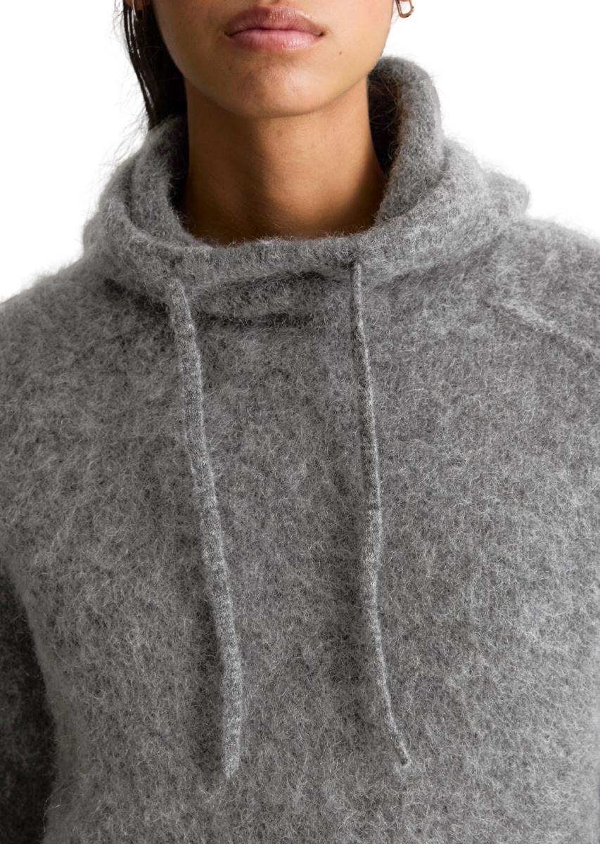 Damen Strick-Hoodie oversize