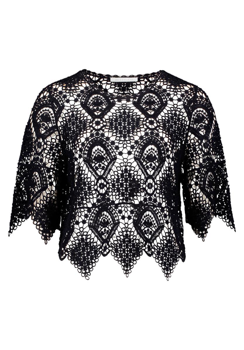 Damen Lochstrick-Pullover
