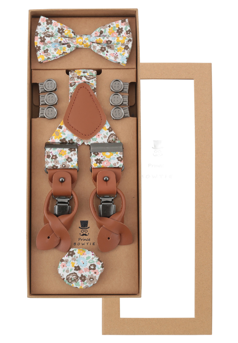 Set Hosenträger+Fliege+Tuch
