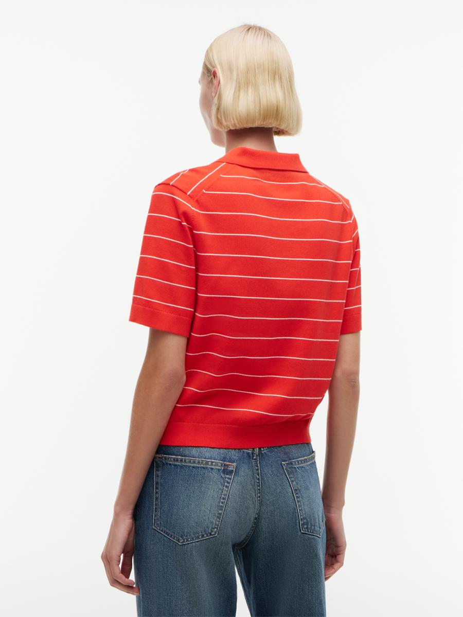 Damen Poloshirt Jersey Stitch