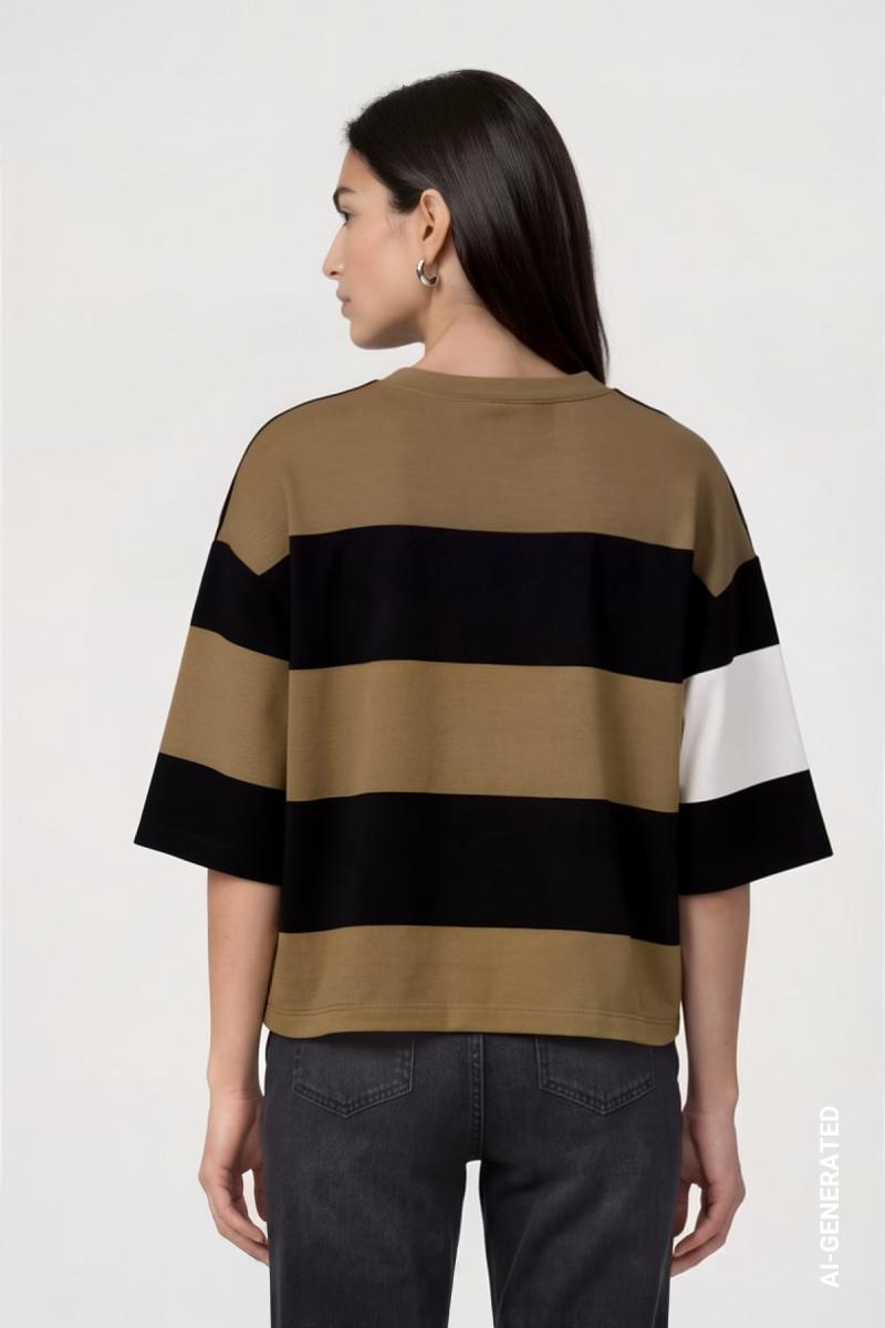 Damen Sweatshirt Kurzarm