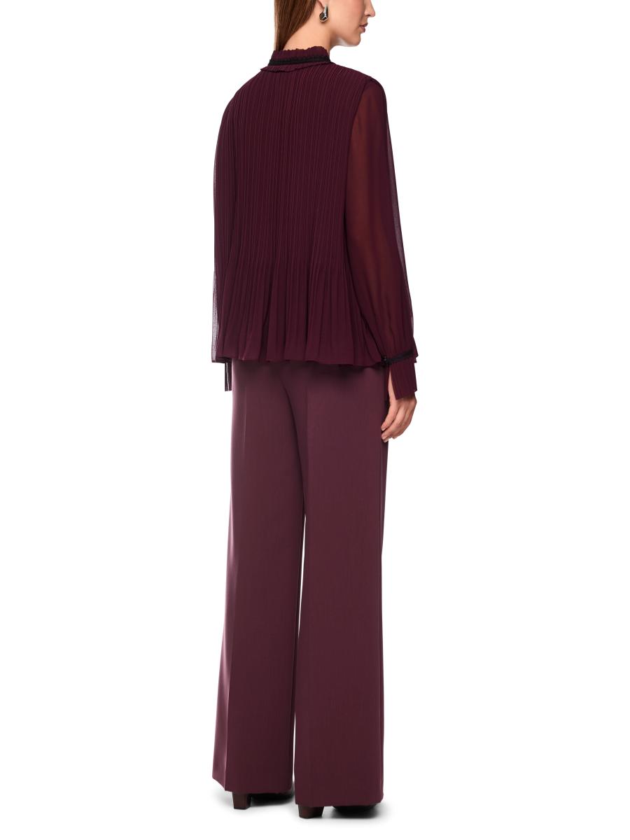 Damen Plisseebluse mit femininen Details
