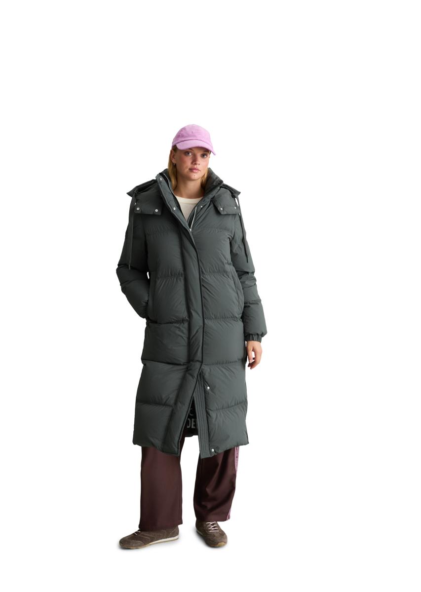 Damen Puffer-Daunenmantel