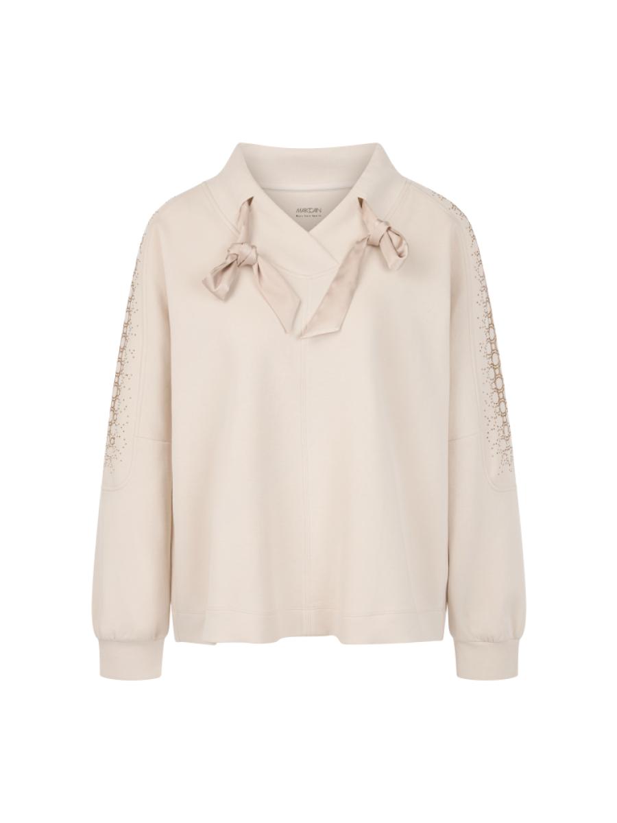 Damen Oversize-Sweatshirt mit Hotfix-Steinen