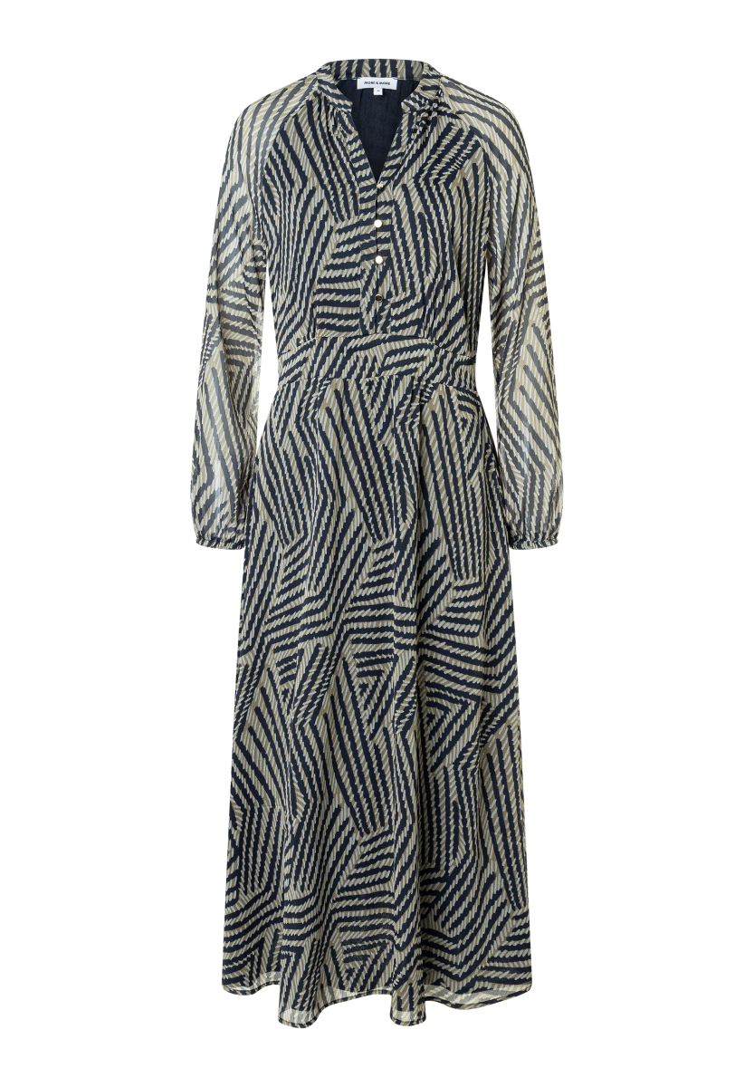 Maxi-Chiffonkleid mit Print