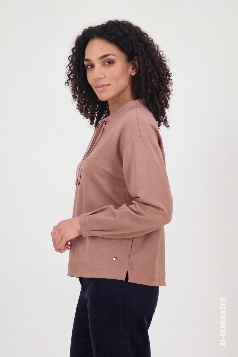 Damen Sweatshirt mit Bindeband