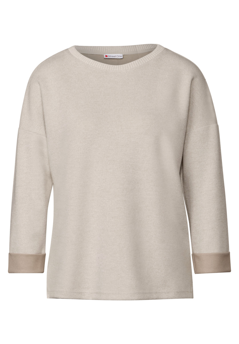 Damen Shirt im Melange-Look
