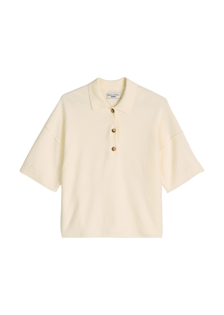 Damen Strick-Poloshirt