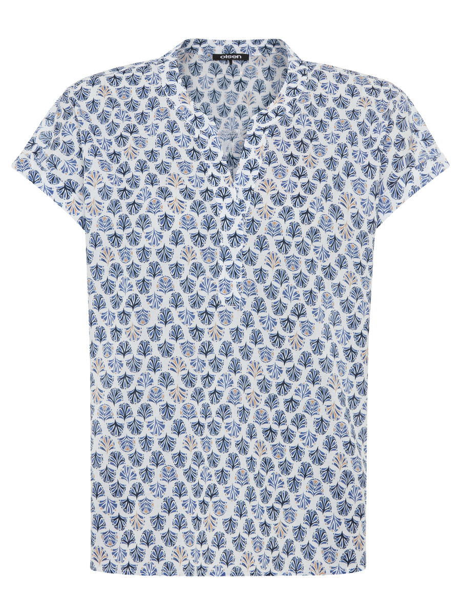 Bluse mit Allover-Print