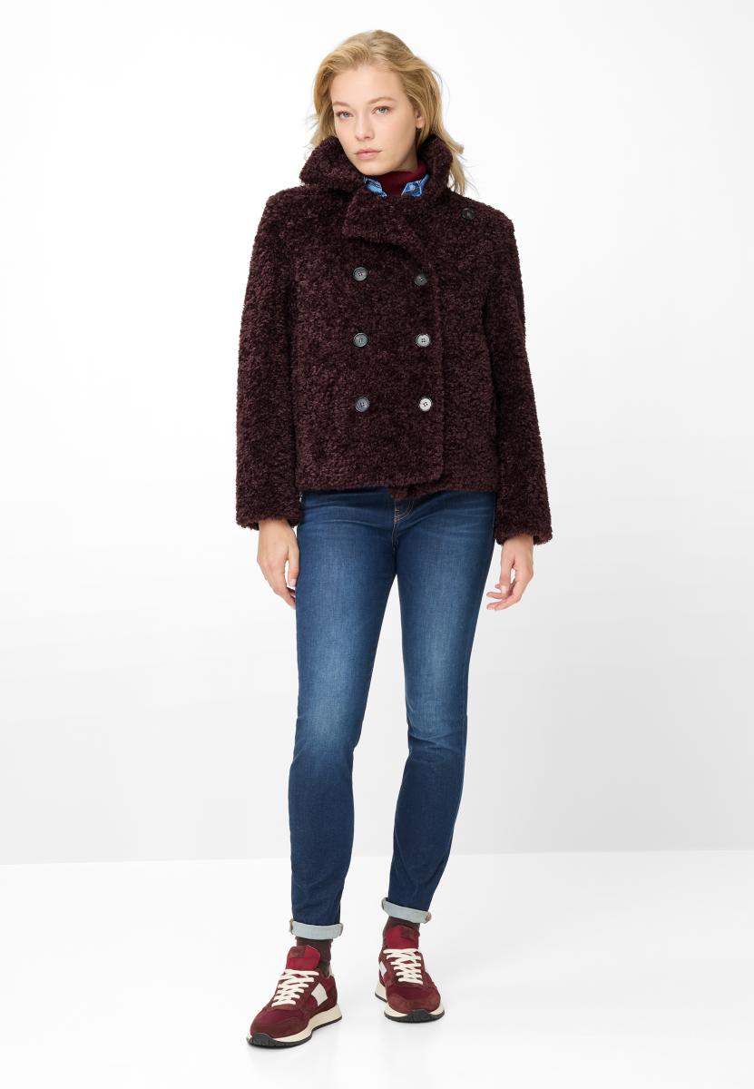 Damen Webpelzjacke